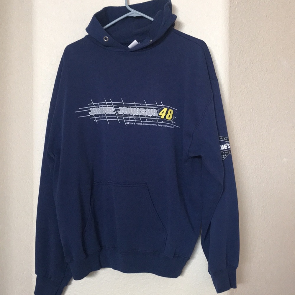 Blue Jimmie Johnson hoodie